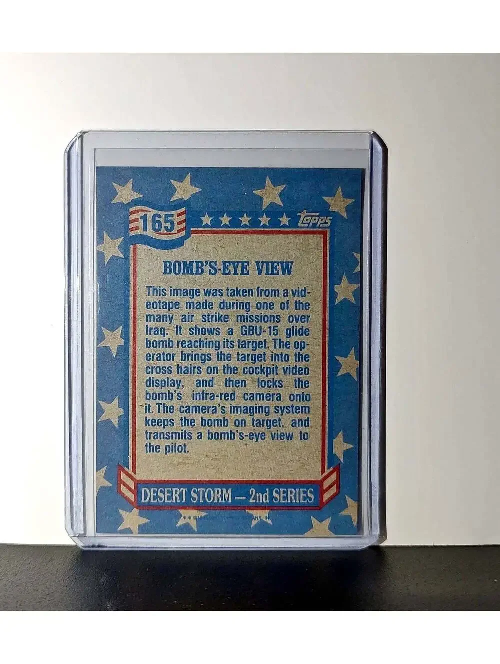 Bomb’s-Eye View 1991 Topps Desert Storm #165 Card - Picture 2 of 10